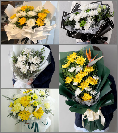 北京朝阳区十八里店地区六道口社区白事花束代送
